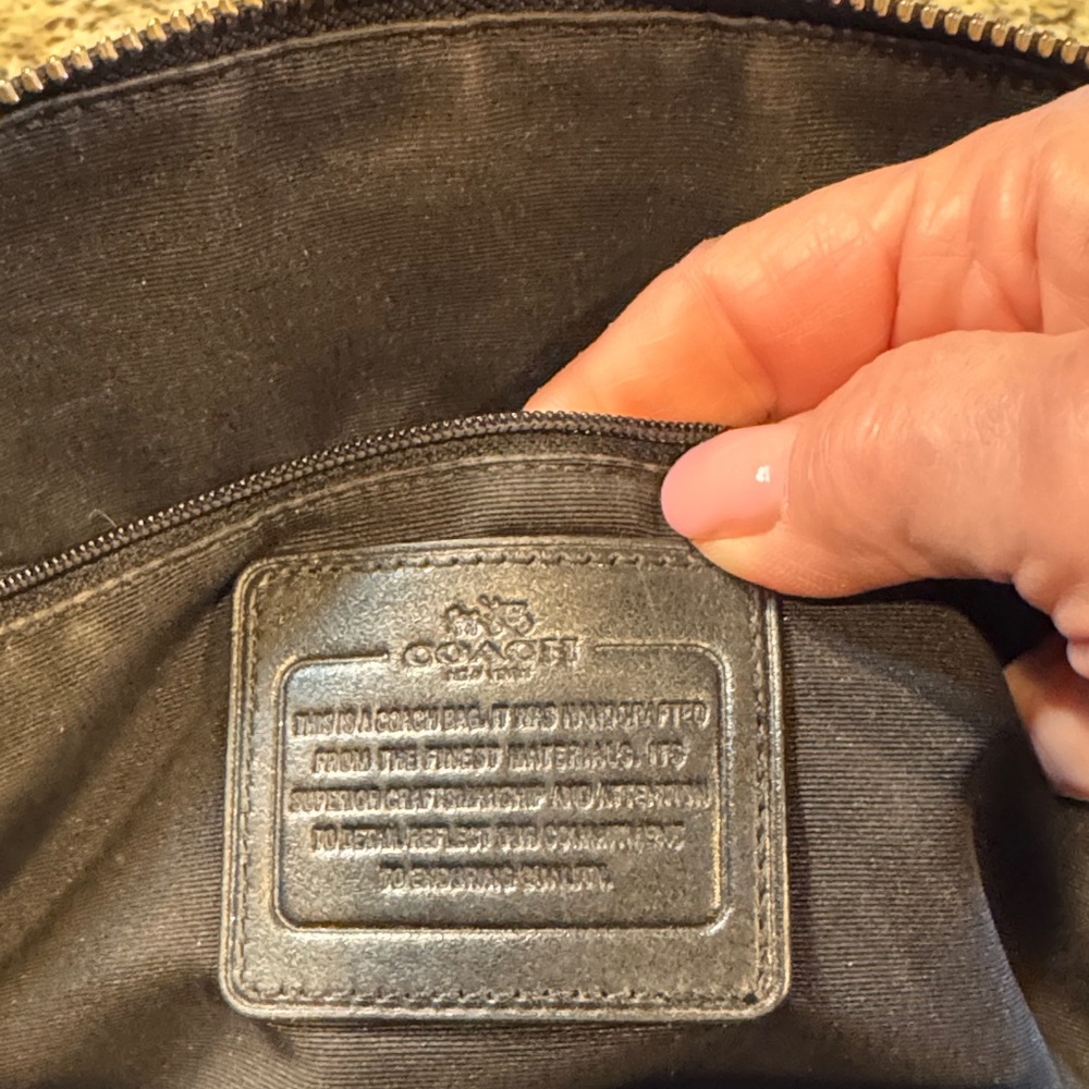 Coach Black Embossed Dome Satchel - Picture 8 of 11